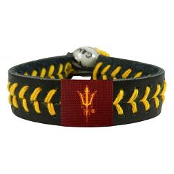Arizona State Sun Devils Pitchfork Logo Team Color Baseball Bracelet