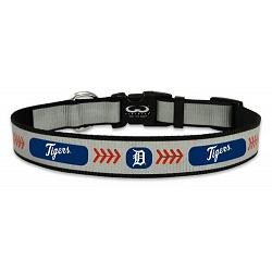 Detroit Tigers Pet Collar Reflective Baseball Size Medium CO