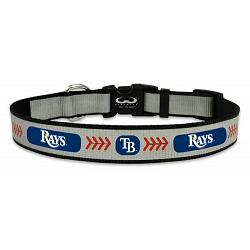 Tampa Bay Rays Pet Collar Reflective Baseball Size Medium CO