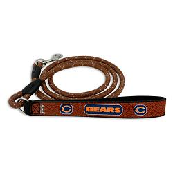 Chicago Bears Pet Leash Football Leather Chain Size Medium