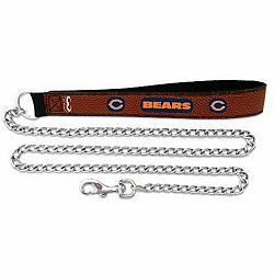 Chicago Bears Pet Leash Football Leather Chain Size Large