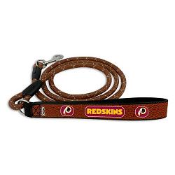 Washington Redskins Pet Leash Leather Frozen Rope Football Size Medium CO