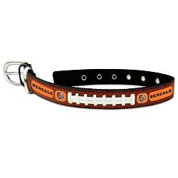 Cincinnati Bengals Pet Collar Leather Classic Football Size Medium