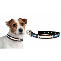 Detroit Lions Pet Collar Leather Classic Football Size Small CO