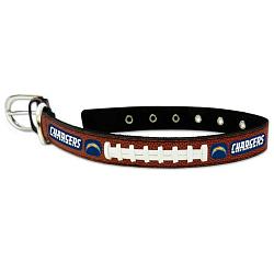 Los Angeles Chargers Pet Collar Leather Classic Football Size Large