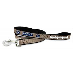 Denver Broncos Pet Leash Reflective Football Size Small