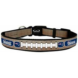 New England Patriots Pet Collar Reflective Football Size Large CO