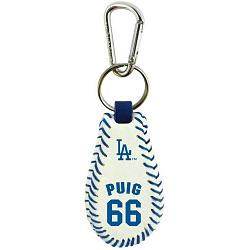 Los Angeles Dodgers Keychain Team Color Baseball Yasiel Puig CO