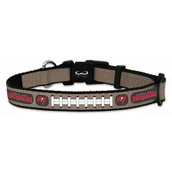 Tampa Bay Buccaneers Pet Collar Reflective Football Size Toy CO