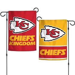 Kansas City Chiefs Flag 12x18 Garden Style 2 Sided Chiefs Kingdom Design