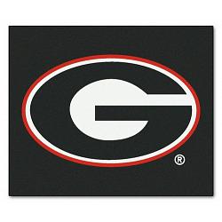 Georgia Bulldogs Area Rug - Tailgater, 'G' Design Black