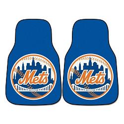 New York Mets Car Mats Printed Carpet 2 Piece Set