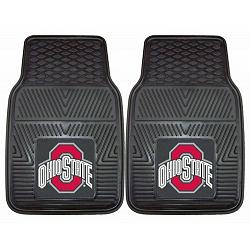 Ohio State Buckeyes Heavy Duty 2-Piece Vinyl Car Mats