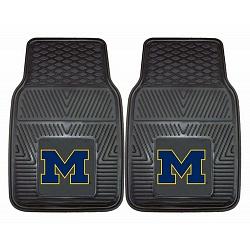 Michigan Wolverines Heavy Duty 2-Piece Vinyl Car Mats