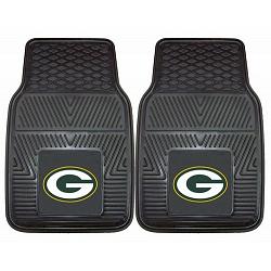 Green Bay Packers Car Mats Heavy Duty 2 Piece Vinyl