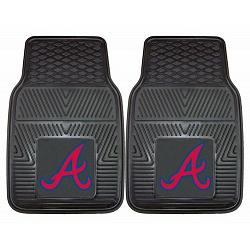 Atlanta Braves Heavy Duty 2-Piece Vinyl Car Mats