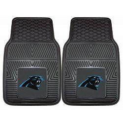 Carolina Panthers Car Mats Heavy Duty 2 Piece Vinyl