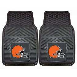 Cleveland Browns Car Mats Heavy Duty 2 Piece Vinyl