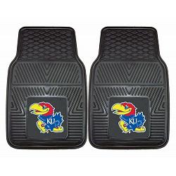 Kansas Jayhawks Heavy Duty 2-Piece Vinyl Car Mats