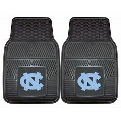 North Carolina Tar Heels Heavy Duty 2-Piece Vinyl Car Mats