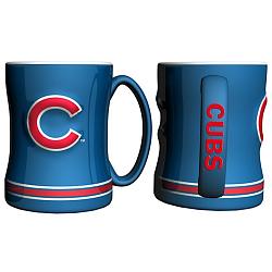 Chicago Cubs Coffee Mug - 14oz Sculpted Relief