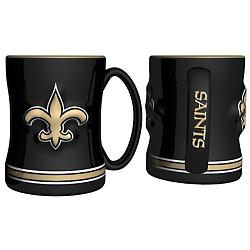 New Orleans Saints Coffee Mug - 14oz Sculpted Relief