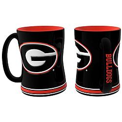 Georgia Bulldogs Coffee Mug - 14oz Sculpted Relief