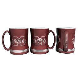 Mississippi State Bulldogs Coffee Mug 14oz Sculpted Relief