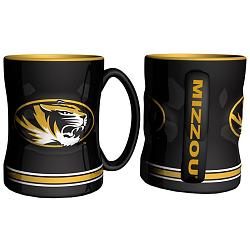 Missouri Tigers Coffee Mug - 14oz Sculpted Relief