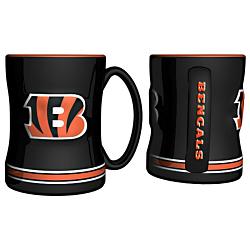 Cincinnati Bengals Coffee Mug - 14oz Sculpted Relief