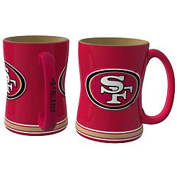 San Francisco 49ers Coffee Mug - 14oz Sculpted Relief