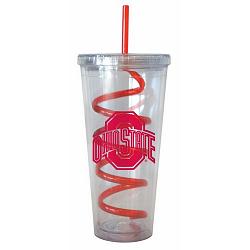 Ohio State Buckeyes Tumbler 22oz with Swirl Straw CO