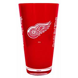 Detroit Red Wings Glass 20oz Pint Plastic Insulated CO