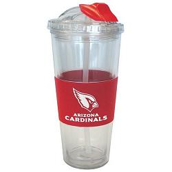 Arizona Cardinals Tumbler No Spill Straw Style