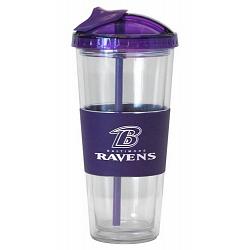 Baltimore Ravens Tumbler No Spill Straw Style