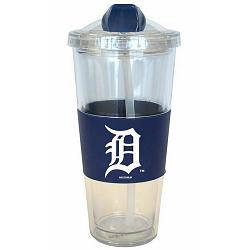 Detroit Tigers Tumbler No Spill Straw Style