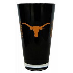 Texas Longhorns Glass 20oz Pint Plastic Insulated CO