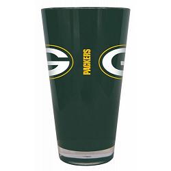 Green Bay Packers Glass 20oz Pint Plastic Insulated CO