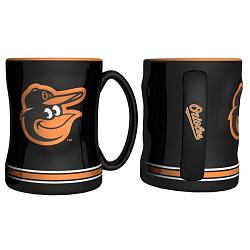 Baltimore Orioles Coffee Mug - 14oz Sculpted Relief