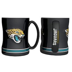 Jacksonville Jaguars Coffee Mug - 14oz Sculpted Relief