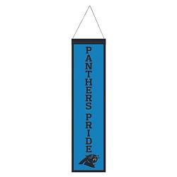 Carolina Panthers Banner Wool 8x32 Heritage Slogan Design
