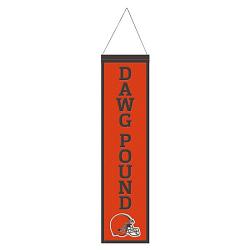 Cleveland Browns Banner Wool 8x32 Heritage Slogan Design