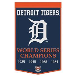 Detroit Tigers Banner Wool 24x38 Dynasty Champ Design