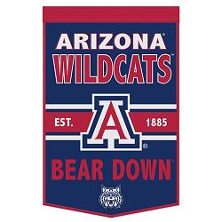 Arizona Wildcats Banner Wool 24x38 Dynasty Slogan Design