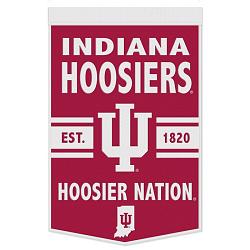Indiana Hoosiers Banner Wool 24x38 Dynasty Slogan Design