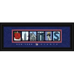 New York Giants Letter Art Print