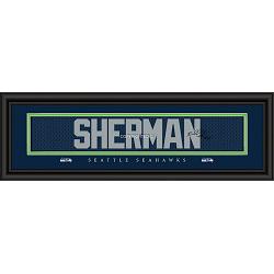 Seattle Seahawks Richard Sherman Print - Signature 8"x24"