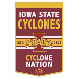 Iowa State Cyclones Banner Wool 24x38 Dynasty Slogan Design