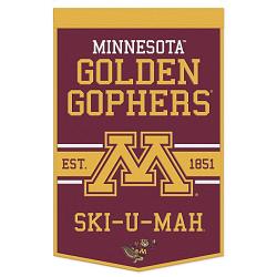 Minnesota Golden Gophers Banner Wool 24x38 Dynasty Slogan Design