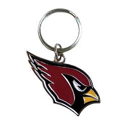 Arizona Cardinals Chrome Logo Cut Keychain
